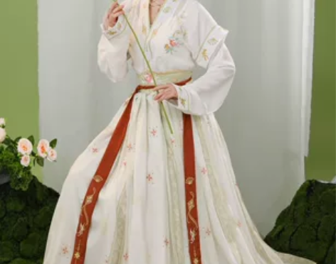 ?玉术【一览芳华】原创汉服女唐褙子圆领衫褶...