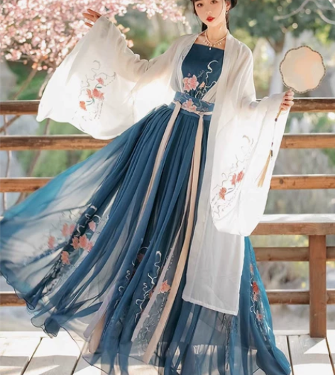 婵佩家 绝版汉服（含娇)汉服女 原创齐腰襦...