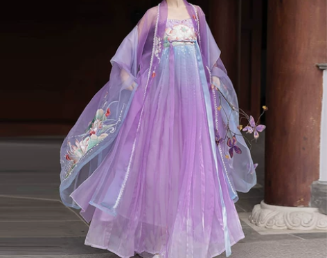 唐制诃子裙汉服女2024最新款夏季仙气大袖...