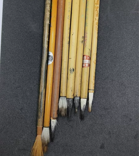 老毛笔 山羊牌七紫三羊 金鼎牌写卷 长荣堂...