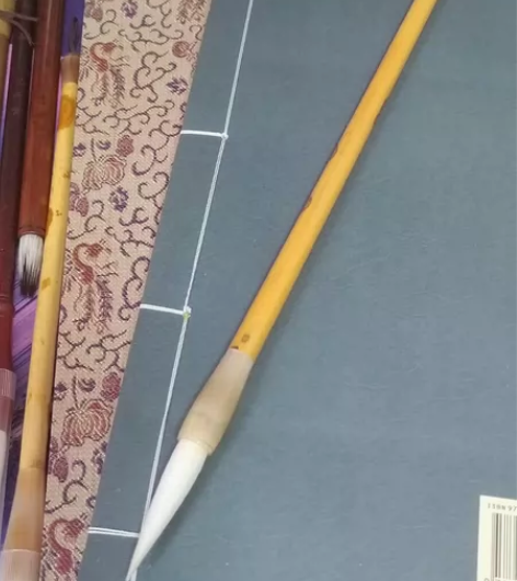 四十年前的老山羊毛纯羊毫细光峰毛笔，出峰4...