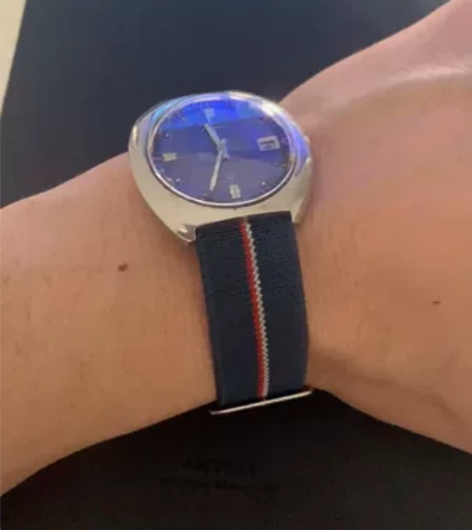 精工全自动手表，7005A机芯，机芯干净走...