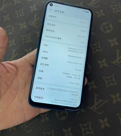 华为nova5i国行8+128g 处理器：...