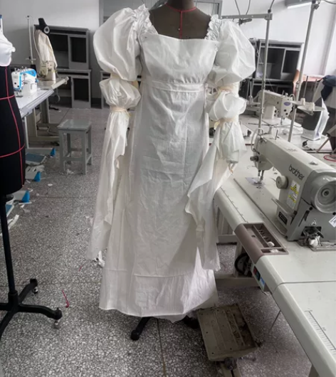 立裁出，服装设计大学生作业，白坯布，仿古行...