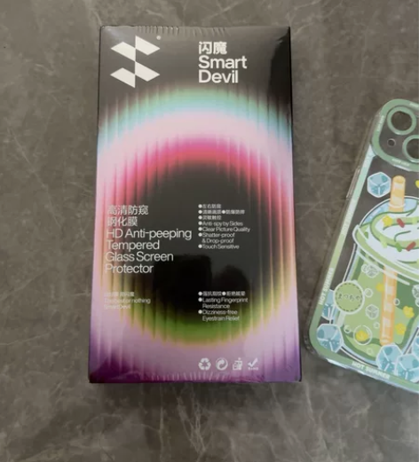 苹果13  14手机壳?防偷窥膜打包卖 闪...