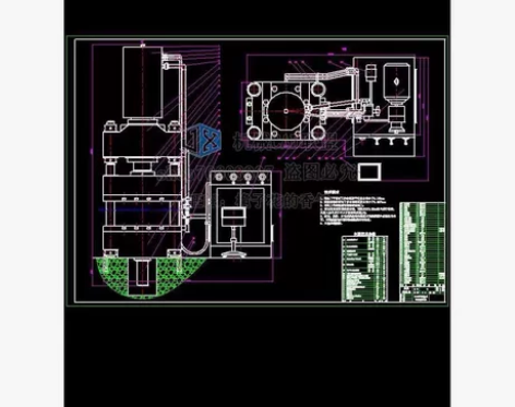 2000KN四柱式通用液压机设计含CAD图...