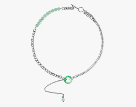 ?全新 VAF 新中式玉石项链女高级感小众...