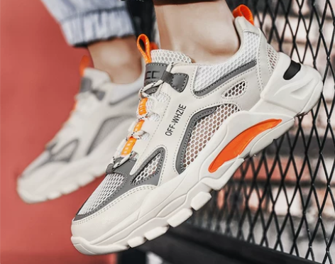 男鞋2023新款夏季透气潮鞋潮流百搭板鞋青...