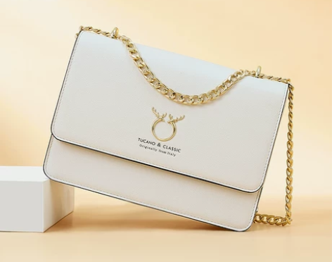 啄木鸟正品包包女士2024新款时尚斜挎链条...