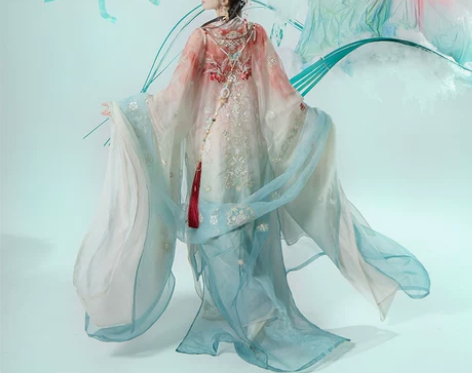 十三余小豆蔻儿[鸢与风起]端午款大袖衫渐变...