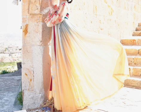 【十三余 小豆蔻儿】[长命缕·龙女]6米摆下裙齐胸衫裙唐制...