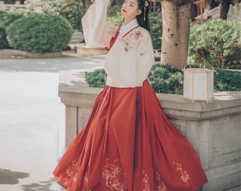 汉服  汉尚华莲芙蓉月+重回汉唐粉色何年加...