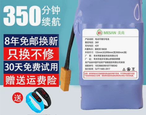 电动平衡车电池36v电瓶专通用阿尔郎双轮扭...