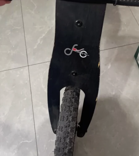 木质儿童无脚踏自行车 朋友送的 感兴趣的话...