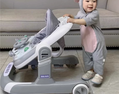 宝宝学步车三合一防o型腿婴儿脚步推车儿童可...