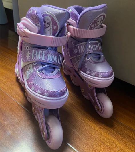 正品迪士尼儿童溜冰鞋滑冰鞋旱冰鞋轮滑鞋 百...