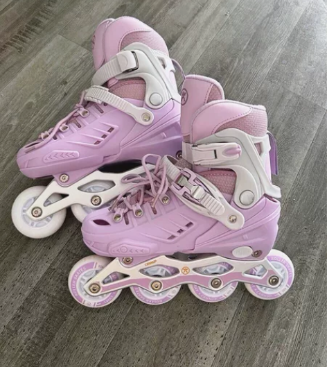 【锁轮款】斯威T5溜冰鞋闪光儿童可调男女溜冰鞋直排旱滑冰鞋护...