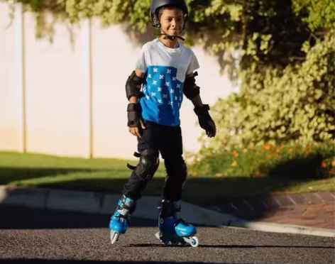 迪卡侬轮滑鞋溜冰鞋儿童初学可爱滑冰鞋滑轮鞋...