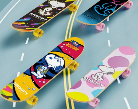 史努比snoopy滑板初学者儿童专业板成人...