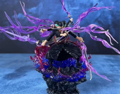 海贼王手办阿修罗三头六臂索隆和之国鬼气九刀...