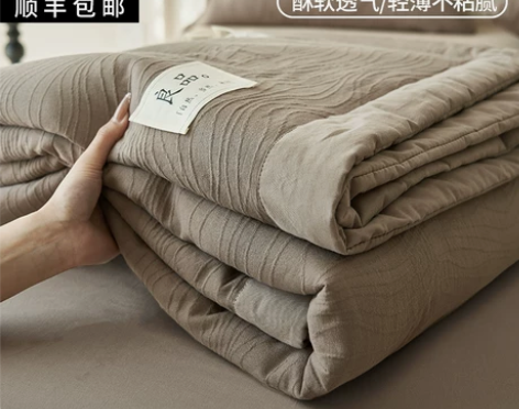 无印良品A类大豆纤维夏凉被纯棉全棉可机洗空...