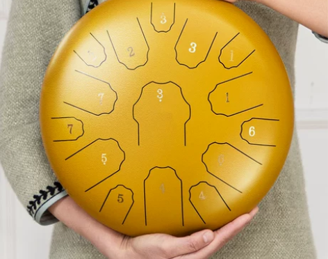 ?空灵鼓手碟初学乐器专业儿童8音15音忘忧...