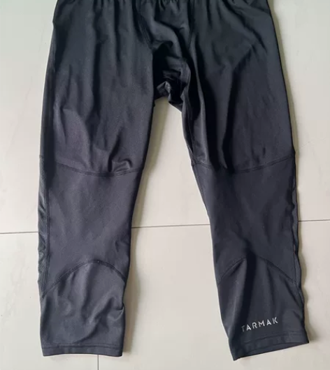 迪卡侬 篮球紧身裤 速干长裤七分裤 尺码X...