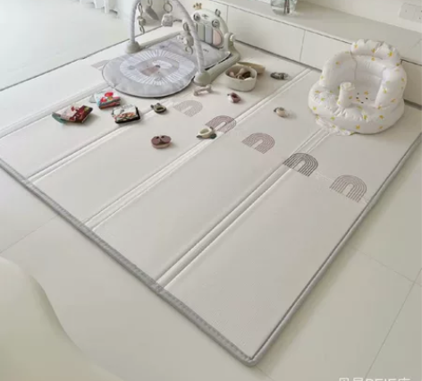 【双12大破价 】beie贝易爬行垫桃绒布...