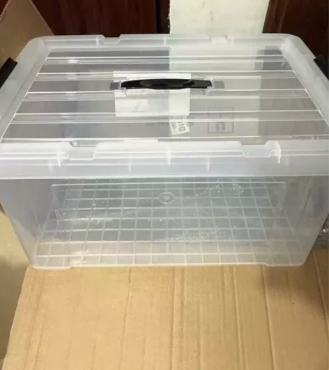 禧天龙同品质！加厚近直角透明塑料箱子收纳箱...