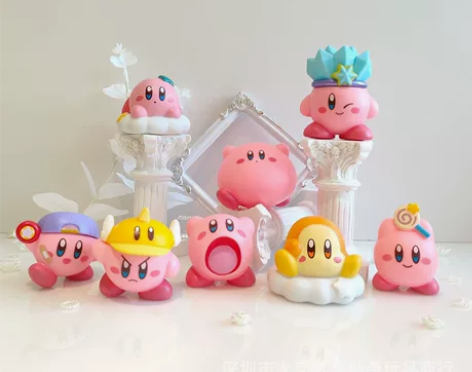 星之卡比盲盒朋友系列手办卡通桌面车载摆件礼...