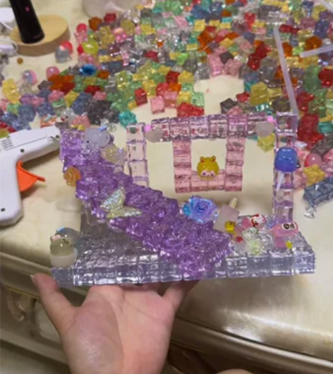 自制diy摆件 小宝贝玩耍的大宝贝玩耍都合...