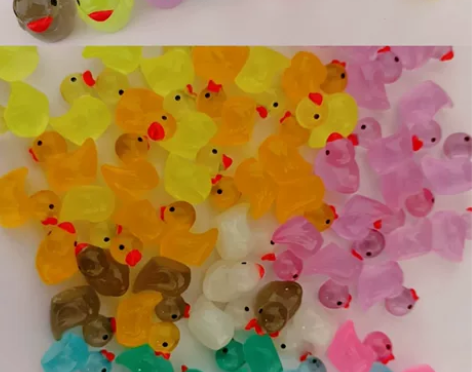 夜光小鸭子 可爱卡通摆件 手工diy 这个...