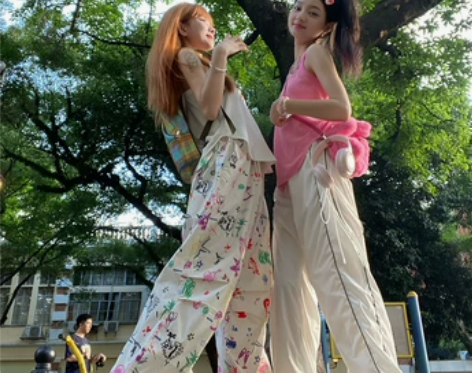 MEIM柠檬甜酷风2023新款手绘彩色卡通...