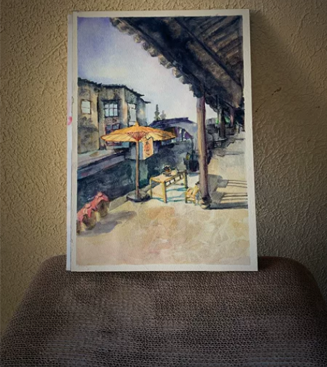 水彩画风景写生作品装饰画无框，纯手绘 感兴趣的话点“我想要”...