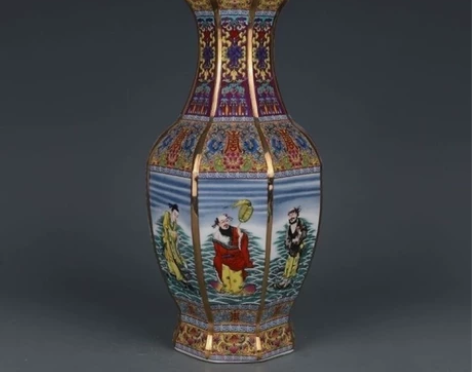 【破损补发】景德镇陶瓷清乾隆珐琅彩八仙过海...