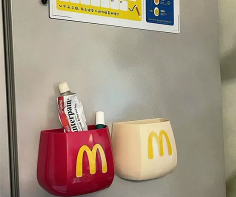 低价处理几个全新麦当当磁吸收纳盒口罩冰箱家...