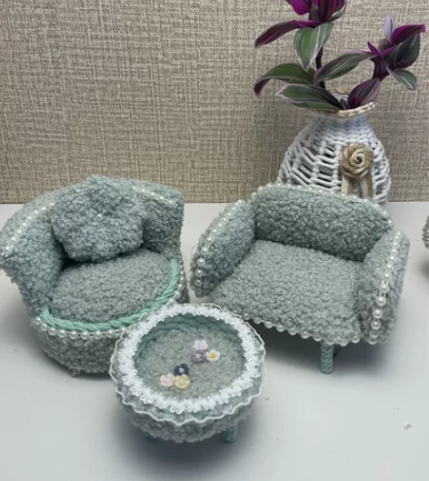 纯手工沙发首饰盒，放梳妆台放首饰同时也可当...