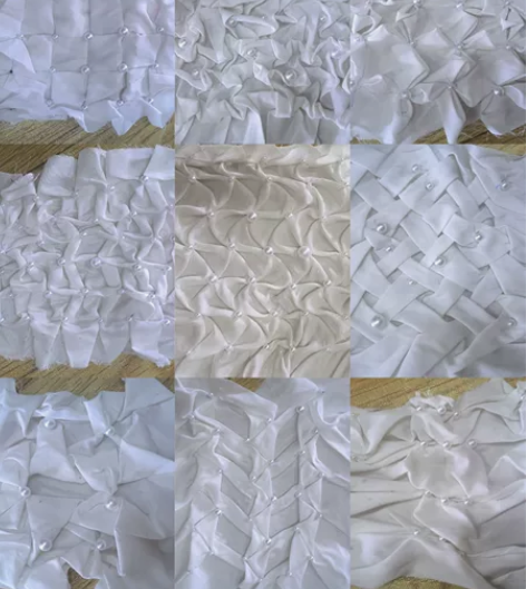 9个同面料，服装设计面料再造抽褶，12??...