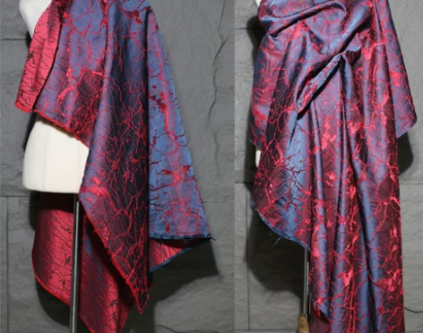 传闻涤纶服装立体肌理布料