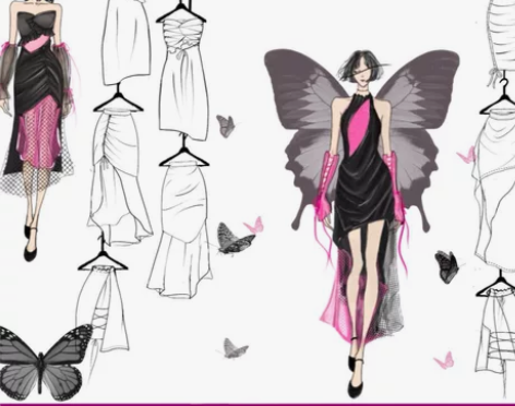 ‖服装款式图‖ 服装线稿‖ AI矢量图绘制...