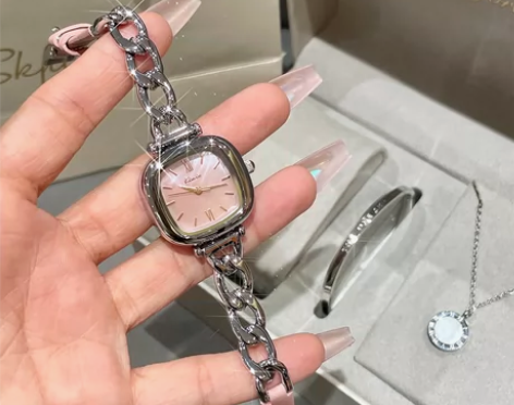 kimio金米欧新款手表女士轻奢小众双拼手...
