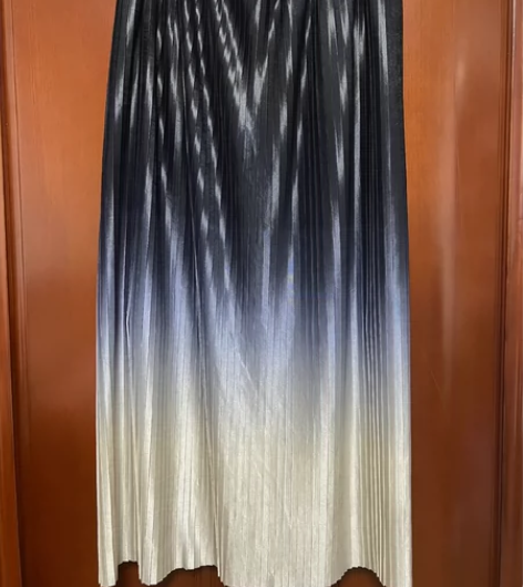 闲置大码女装渐变压褶夏季薄款半身裙，3xl...