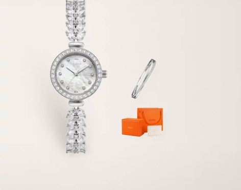 DAVENA蒂玮娜美人鱼姬手表女小表盘生日...