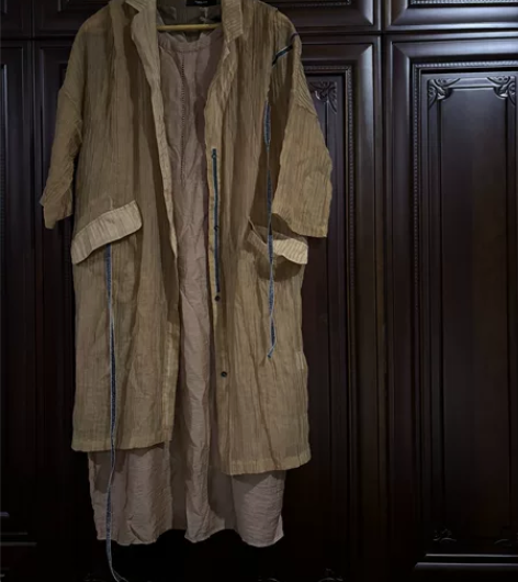 两件套连衣裙文艺风感觉 夏天穿可以哦 防晒...