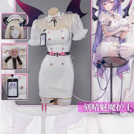 悠窝窝 原神刻晴魅魔护士 cosplay服...