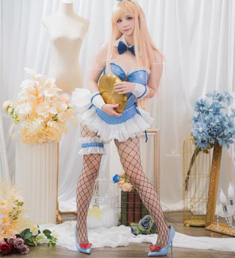 【帮挂】悠窝窝喜多川海梦蓝色兔女郎m码+悠...