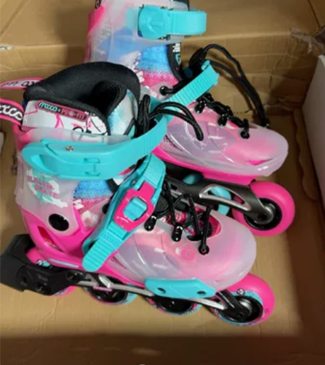 米高溜冰鞋儿童轮滑鞋男女平花鞋全套装旱冰鞋...