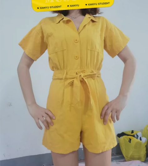 连体短裤，适合160以下偏瘦的女孩子 妹妹...