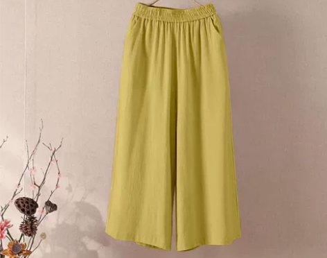 【全新包邮】夏季棉麻阔腿裤女夏季新款韩版宽...