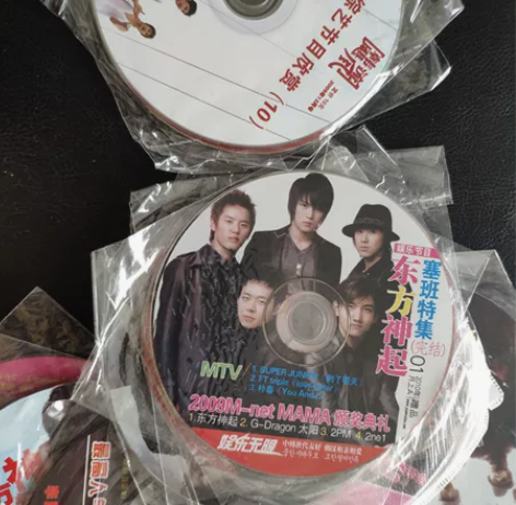 tvxq东方神起，仙后。几十张综艺节目碟片...